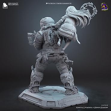 Искусство и коллекционирование: 🧑‍🚀 ФИГУРКА ПОД ПОКРАСКУ (Pragmata) Диана и Хью 30 см 📐 Технические — 10