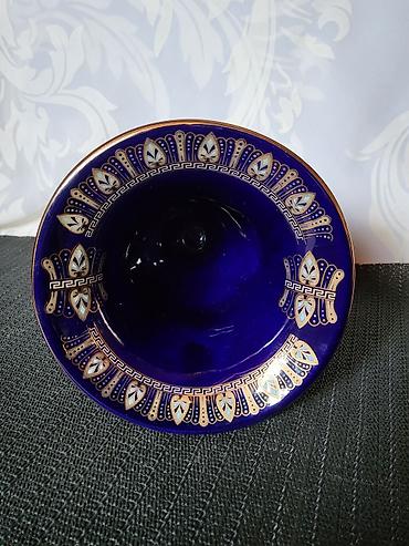 Ostali kućni dekor: Cup,vaza 1960g+ nov grcki,porcelanski,rucno oslikan 24 kar.zlatom — 12