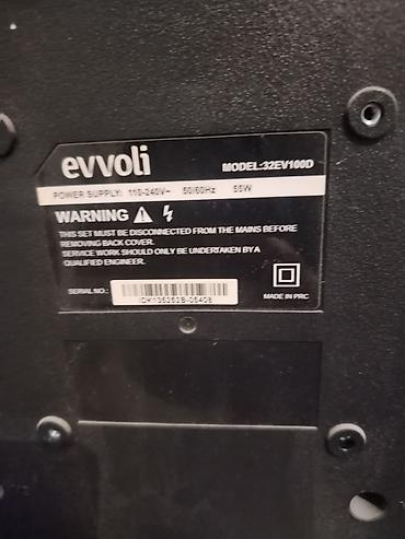 evvoli 43ev200ds: Evvoli 32EV100D LED TV - Ekran diaqonalı: 32 düym - Model: 32EV100D - — 2