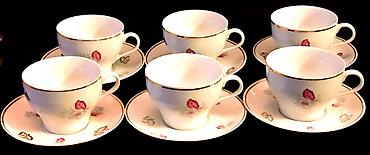 cay servizi: Çay dəsti, Farfor, 6 nəfərlik — 1
