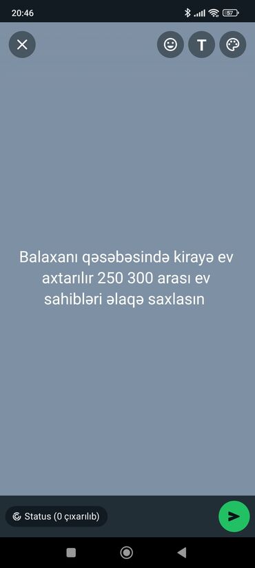 kiraye evler razinde: Balaxanı Və Bakıxanov Qəsəbəsində Ev axdariram 250 300 arası Ev