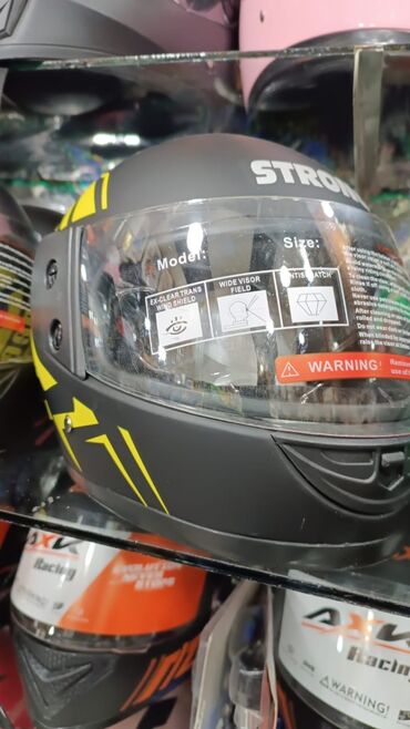 Moto dəbilqələr: Kaskalar 39an hər rəngi var Qara mat kaskalar 55azn Qara parlaq — 14