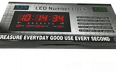 gobleni na zidu: LED SAT - DIGITALNI CASOVNIK | LED Digitalni SAT Plus TERMOMETAR — 3
