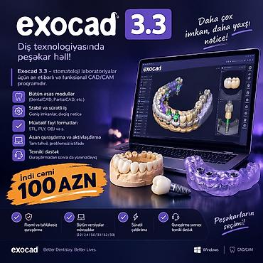 program teminati: Exocad 3.3 stomatoloji laboratoriyaları üçün nəzərdə tutulmuş peşəkar — 1