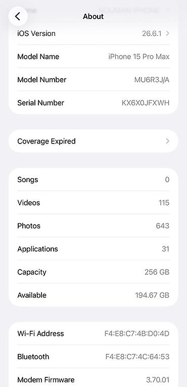 принтер каракол: IPhone 15 Pro Max, 256 ГБ, цвет светло‑серый (Titanium) Батареясы — 3