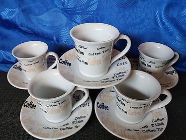 100 dinara 1986 cena: Soljice za kafu porcelanske iz 1980/90ta godina. Soljice pun — 5