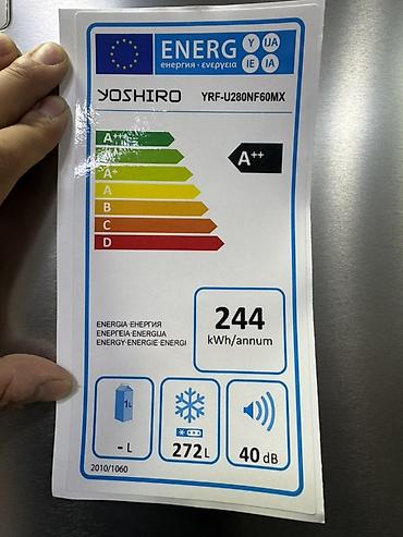 Soyuducular: Yoshiro YRF-U280NF60MX No Frost dondurucu - Enerji sinfi: A++ (illik — 1