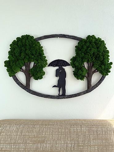 Панно: Панно ручной работы – это уникальный фито-декор из мха, который — 5