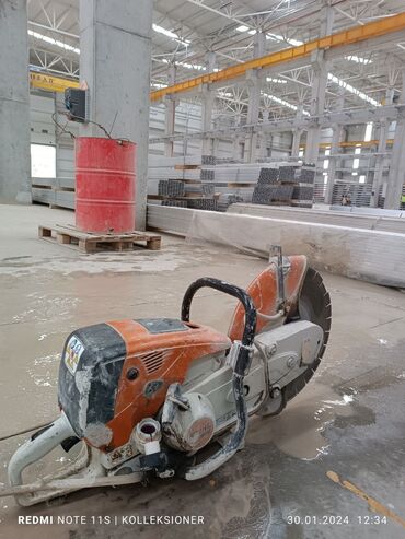 Beton işləri: Səssiz tozsuz səliqəli kəsim. Beton katlavan monolit kubik — 7