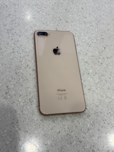 айфон полтавка: IPhone 8 Plus, Колдонулган, 64 ГБ, Күлгүн, Заряддоочу түзүлүш, Каптама, 100 %