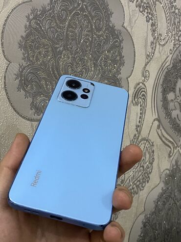 redmi 12 pro max: Redmi Note 12, 128 ГБ, цвет - Голубой, Сенсорный, Отпечаток пальца, Две SIM карты