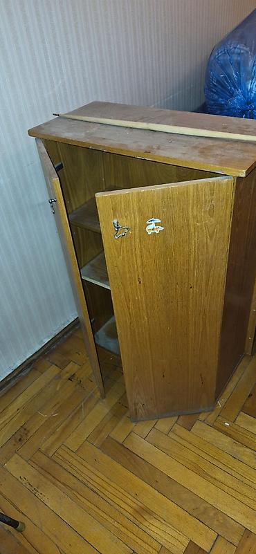 ofis dolab: İşlənmiş, 3 qapılı, Siyirməli, Qəhvəyi, Taxta, Açılan, Düz dolab — 8