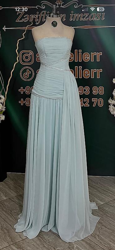 kask satis: Zərif və eleqant ziyafət donu satılır ✨ 👗 Dərzidə xüsusi tikilib 📏 — 2