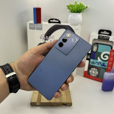 vivo v20: Vivo V27e, Колдонулган, 128 ГБ, түсү - Көк, 2 SIM