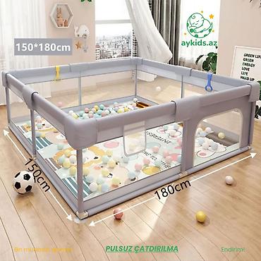 islenmis usaq manejleri: 🧸👶 Uşaq Oyun Manej – Ev Üçün Təhlükəsiz Oyun Parkı Balacalar üçün — 1