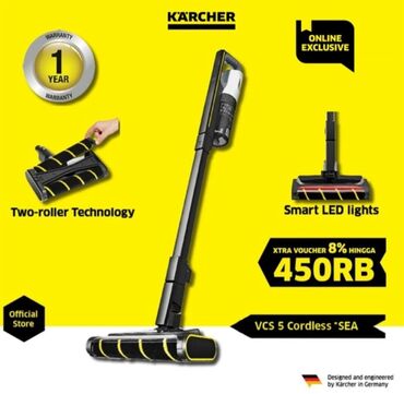 пылесос для дома: Чаң соргуч, Karcher, Вертикалдык, Кургак, Нымдуу, Буу, Контейнер, Кап, Циклондук чыпка