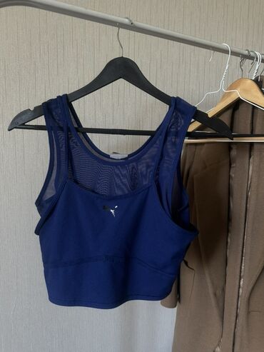 сумка мужская через плечо: Спортивный топ Puma, темно-синий