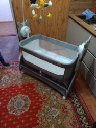 кроватка 7 в 1: Детская колыбель-люлька с мобилью и электронным блоком