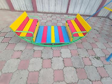 Другие игровые комплексы: Лодочка-качалка металлическая для детей Подходит для детских садов — 5