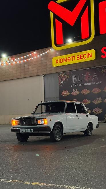 benzin ceni: VAZ 2107 sedan - Kuzov: 4 qapılı sedan, ağ rəng Karopdada prablem — 1