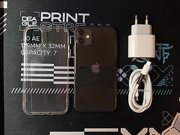 IPhone 11, Б/у, 128 ГБ, Черный, Зарядное устройство, 100 %
