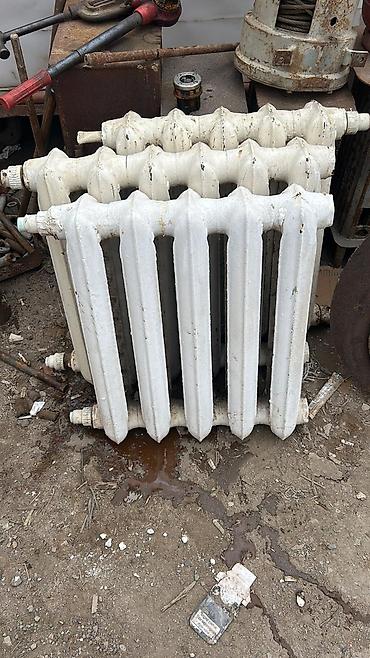 cuqun: Döküm radiator (qatı dəmir, su ilə işləyən istilik batareyası) - — 1
