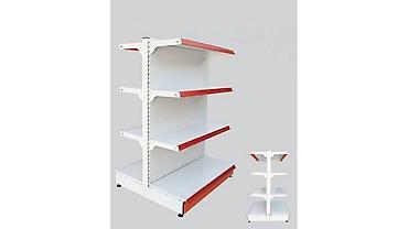 vitrin polka: Orta market vitrini H 185 sm ag rengde ve gri rengde Market vitrin — 2