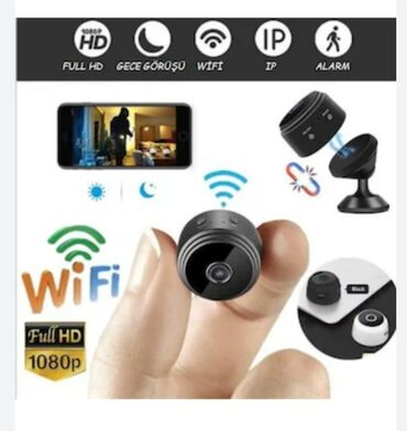 mini kamera satilir: Mini Kamera 9x wifi yaddaş kartı destekleyir