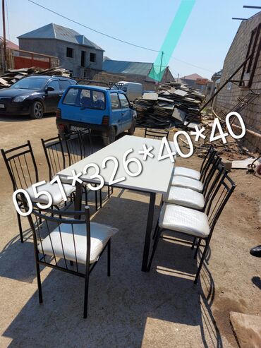 Sifarişlə masa və oturacaq dəstləri: Dördbucaq masa, Mətbəx üçün, Qonaq otağı üçün, Dəhliz üçün, 4 nəfər, Açılan, Azərbaycan, Zəmanətli -da lalafo.az — 16 Sifarişlə masa və oturacaq dəstləri: Dördbucaq masa, Mətbəx üçün, Qonaq otağı üçün, Dəhliz üçün, 4 nəfər, Açılan, Azərbaycan, Zəmanətli — 16