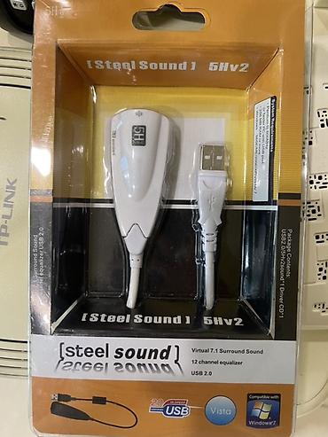 səs yazıcı: Məhsul: Steel Sound 5Hv2 USB səs kartı/adapteri Xüsusiyyətlər: - — 1