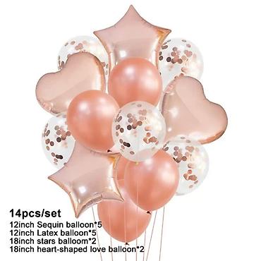 Воздушные шары и принадлежности: Наборы воздушных шаров для оформления праздника, 14 шт. в комплекте — 9