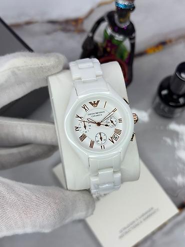 Aksesuarlar: Yeni, Qol saatı, Emporio Armani, rəng - Ağ — 1