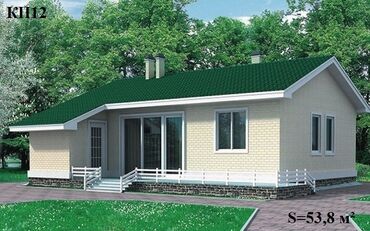 снимать частный дом: 36 м², Без мебели