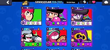 Video oyunlar və konsollar: Brawl Stars hesabı – zəngin kostyum kataloqu ilə Xüsusiyyətlər: - — 10