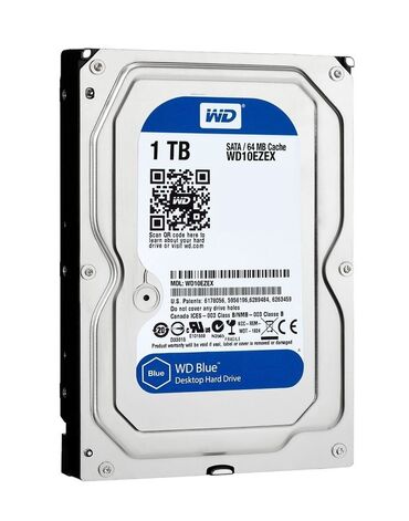 13 disk: Sərt disk (HDD) Western Digital (WD), 1 TB, Yeni