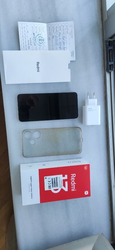 TV və video: Xiaomi Redmi 13, 256 GB, rəng - Qızılı, 
 Zəmanət, Sensor, Barmaq izi