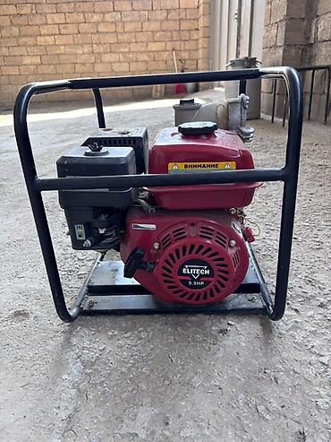 toxuma ipi: Benzinlə işləyən su nasosu – ELITECH 5.5 HP - Mühərrik: 4-taktlı — 4