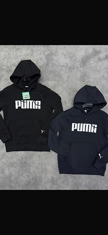 размеры свитшотов: Худи PUMA с капюшоном и крупным логотипом - Модель: классическое худи — 1