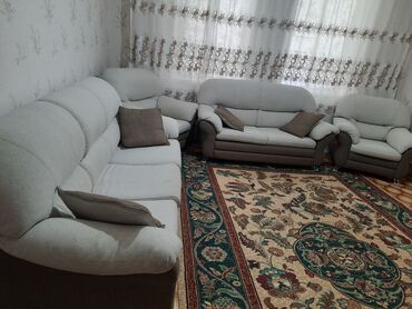 купить кресло кровать недорого бу: Гарнитур для зала, Б/у, Кресло, Диван, Самовывоз, цвет - Белый
