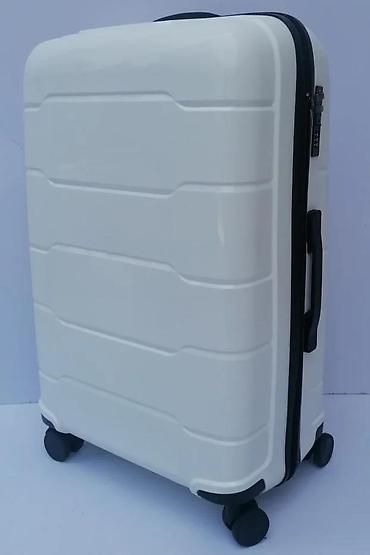 Putni koferi i torbe: Tvrdi kofer na točkićima – bela boja - Materijal: ABS/plastika sa — 9