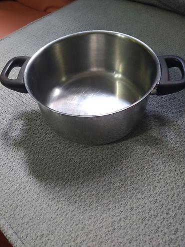 cotex posteljine: Set inox posuđa 18/10 – lonci i šerpe sa poklopcem korisceni par puta — 8