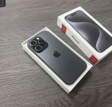 apple телефон: IPhone 15 Pro, 256 ГБ, Deep Purple, Кулакчындар, Заряддоочу түзүлүш, Коргоочу айнек, 91 %