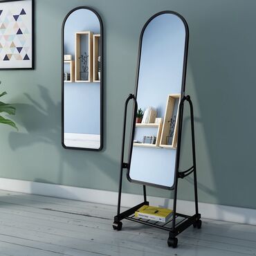 Зеркала: Напольное зеркало на колесиках. Интерьерное зеркало устойчиво