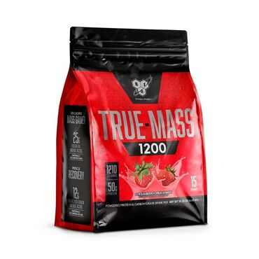 iron mass: Гейнер BSN True Mass 4.65 кг Вкусы: Молочный Коктейль с Клубникой