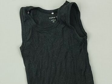 czarne body koszulowe: T-shirt, Name it, 12-18 months, condition - Good