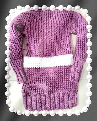 Džemperi, kardigani: Džemper vel L ručno pleteni. Obim grudi 64 cm, dužina 67 cm, od — 9