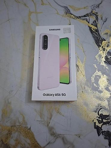 samsung tab 5: Samsung Galaxy A56 5G, 128 GB, rəng - Çəhrayı, İki sim kartlı — 1