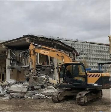 Услуги по демонтажу и сносу зданий и сооружений - Механизированный at lalafo.kg Услуги по демонтажу и сносу зданий и сооружений - Механизированный