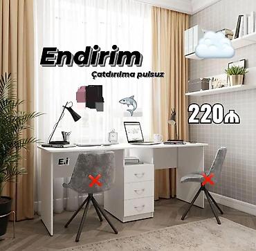 işıq lampaları: İkili iş masası – geniş və funksional model - Rəng: ağ - Dizayn: iki — 1