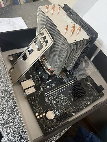 Комплектующие для ПК: I3 12100f + msi H610M-s С кульком. Планка есть. Под ддр4. Проц — 1